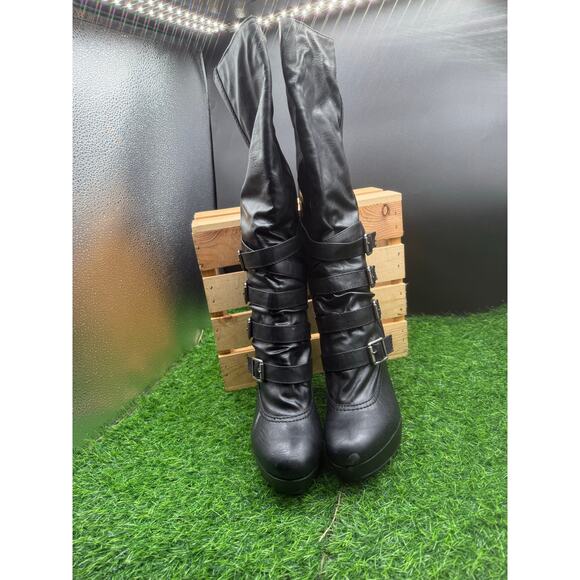 Life Stride -Black Riding Boots- Size 7.5W - Picture 6 of 9